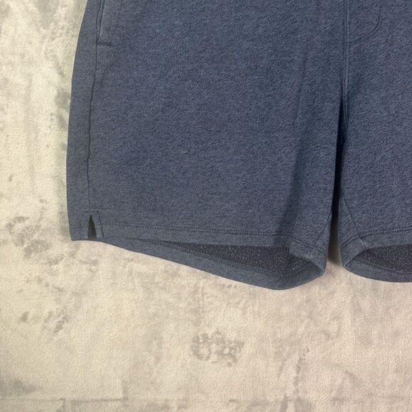 Old Navy Heathered Blue Drawstring Sweat Shorts With Pockets Size Large - Picture 4 of 8